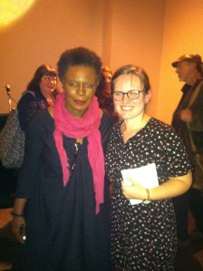 With Claudia Rankine. After the December 6 reading at Cine in Athens, GA.